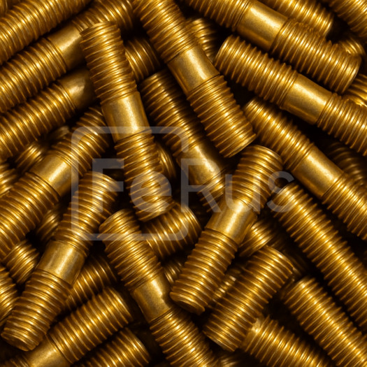 Шпилька латунная М18 шаг резьбы 1,5 мм ЛС59-1 ГОСТ 1759.0-87