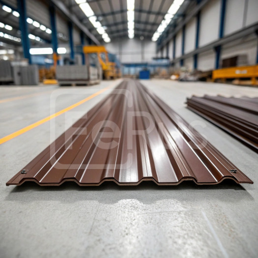 Профнастил С10 полиэстер (Zn100-180) 0,55х1100х1200 мм, RAL 8017